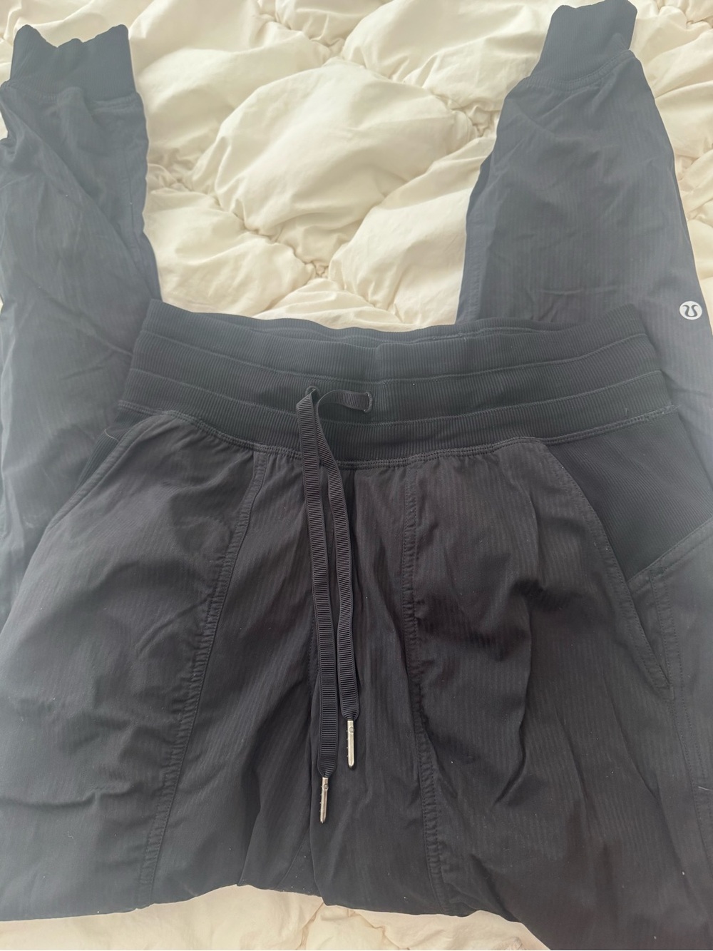 lululemon Athletica black dance studio joggers